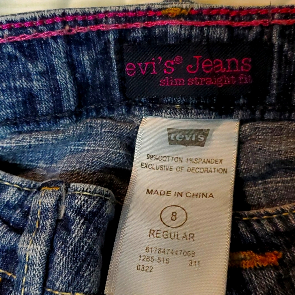 Used Girls Levi's Jeans Size 8 Reg